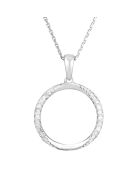 Pendentif Ode à la Vie Diamants 0.10 ct or blanc