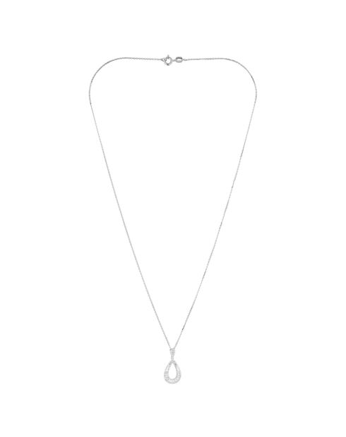 Ciondolo in oro bianco 0,25 ct con diamante Khloé