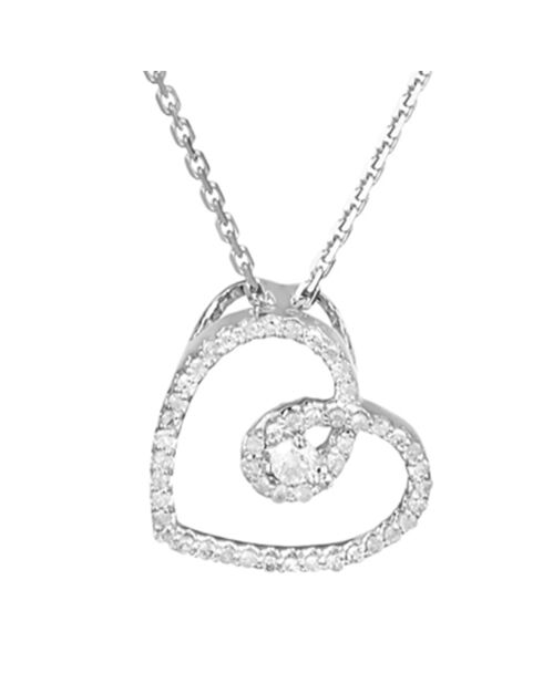 Colgante My Sweet Love Diamond en oro blanco de 0,15 quilates
