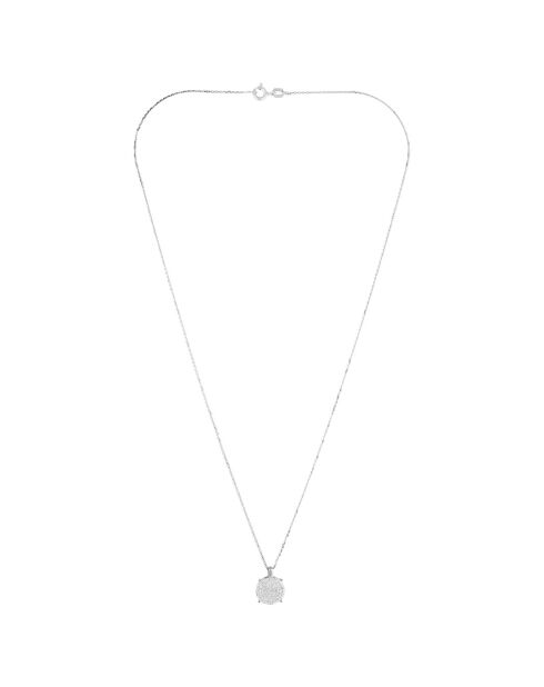 Sublime Anhänger und Kette aus 0,25 Karat Weißgold mit Diamanten
