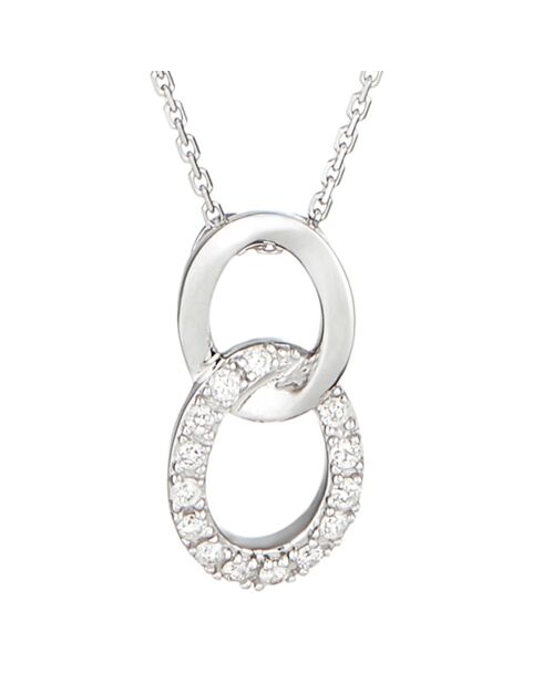 Forever Linked Diamond 0.11 ct witgouden hanger en ketting