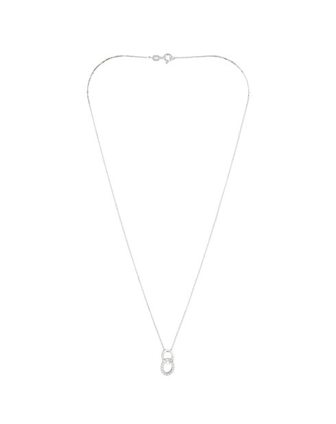 Forever Linked Diamond 0.11 ct witgouden hanger en ketting
