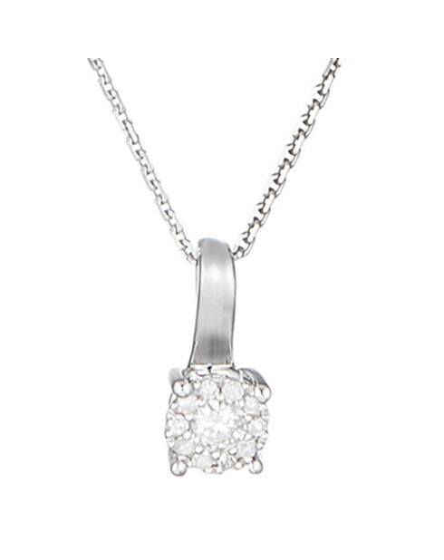 Pendentif Akna Diamants : 0.11 ct or blanc