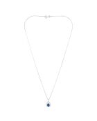 Pendentif Palawan Diamants 0.15 ct & Saphir 0.65 ct or blanc