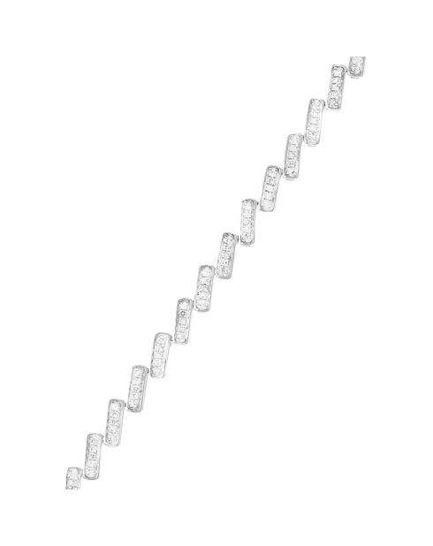 Armband Rechte naar het hart ontroerende diamanten 0,5 kt witgoud