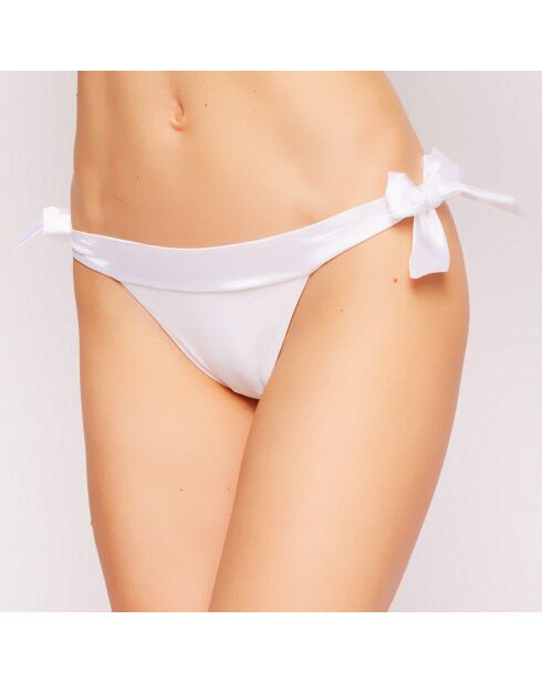 Bas de maillot à nouer Graphique Couture blanc