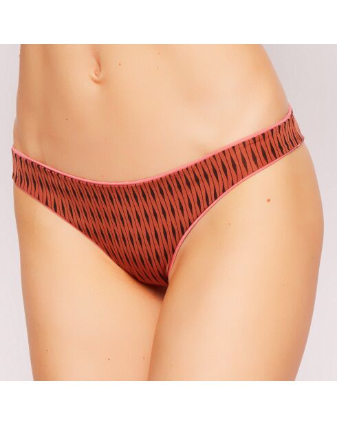 Bas de Maillot Eva terracotta/fuchsia