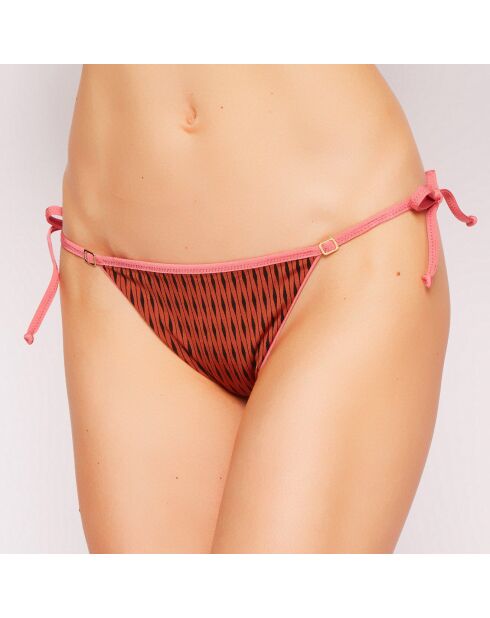 Bas de Maillot Eva terracotta/fuchsia