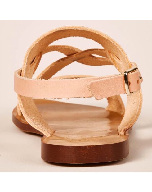 Sandalias Circe de piel nude