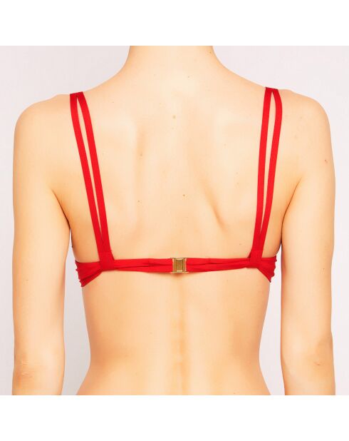 Rode bikinitop van Ethno Soutache