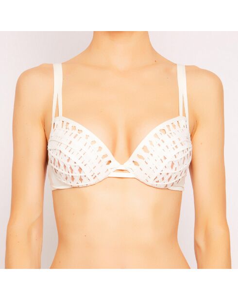 Ethno Soutache witte bikinitop