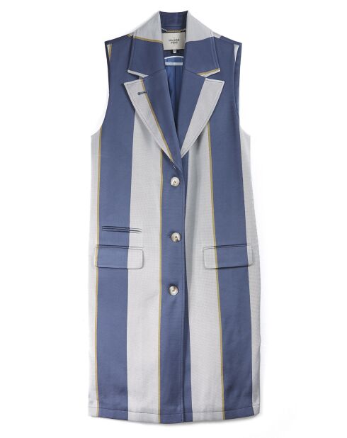 Veste rayée blanc/bleu