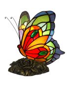 Lampe de chevet Papillon multicolore - 22.5x18.5x16 cm