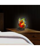 Lampe de chevet Papillon multicolore - 22.5x18.5x16 cm