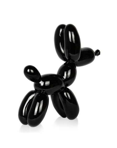 Petite sculpture chien ballon noire - 26x27x9.5 cm