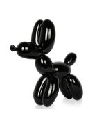 Petite sculpture chien ballon noire - 26x27x9.5 cm