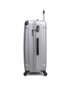 XXS Madrid-E 45 cm silberner Kabinenkoffer mit 4 Rädern