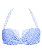 Haut de Maillot Bandeau Gemma Rivage marine/ciel