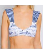 Haut de Maillot Brassière Pia Candor marine/blanc