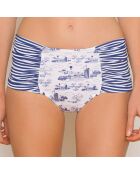 Bas de Maillot Taille Haute Helia Candor marine/blanc