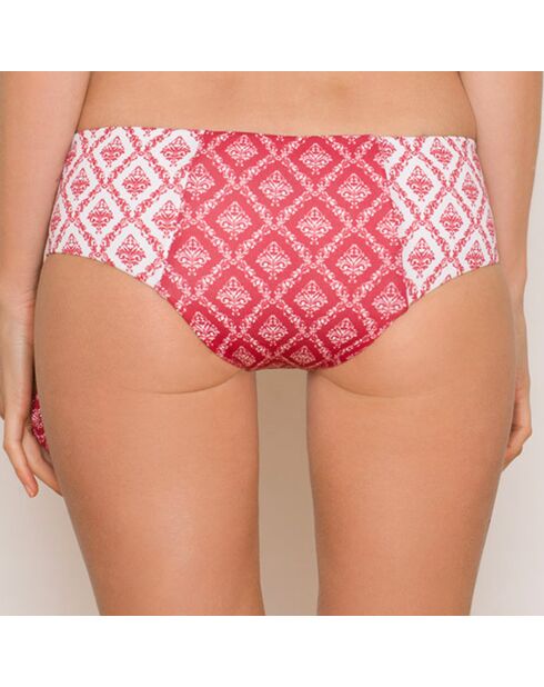 Uta Sirocco roze/wit kort bikinibroekje