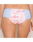 Bas de Maillot Shorty Uta Naive bleu/rose