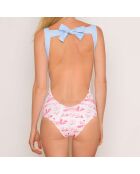Maillot de Bain 1 Pièce Nageur Olivia Naive bleu/rose