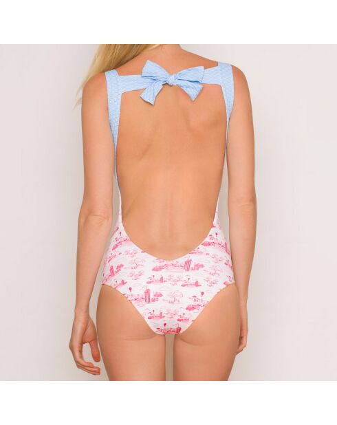 Maillot de Bain 1 Pièce Nageur Olivia Naive bleu/rose