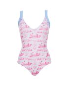 Maillot de Bain 1 Pièce Nageur Olivia Naive bleu/rose