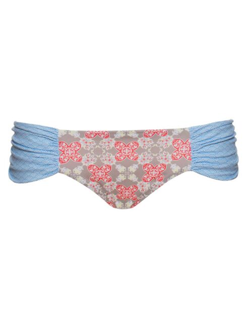 Lila Boho taupe/blauw/rood bikinibroekje