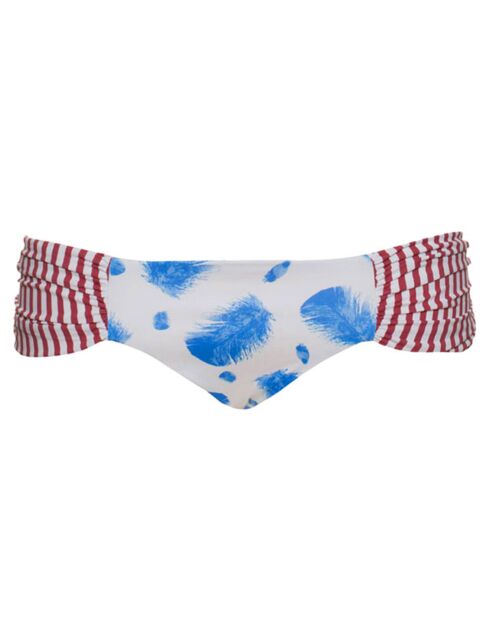 Bikinibroekje Lila Zephyr wit/hemelsrood