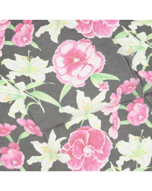 Paréo/Étole Lily en Voile de coton noir - 130x68 cm