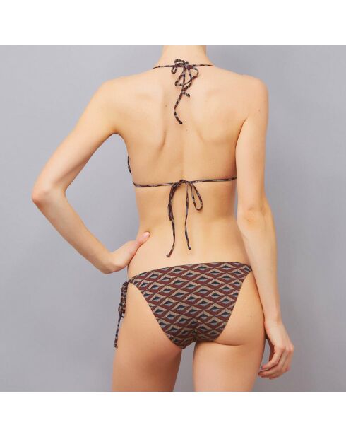 Maillot de bain 2 pièces Karoo  triangles souples noir