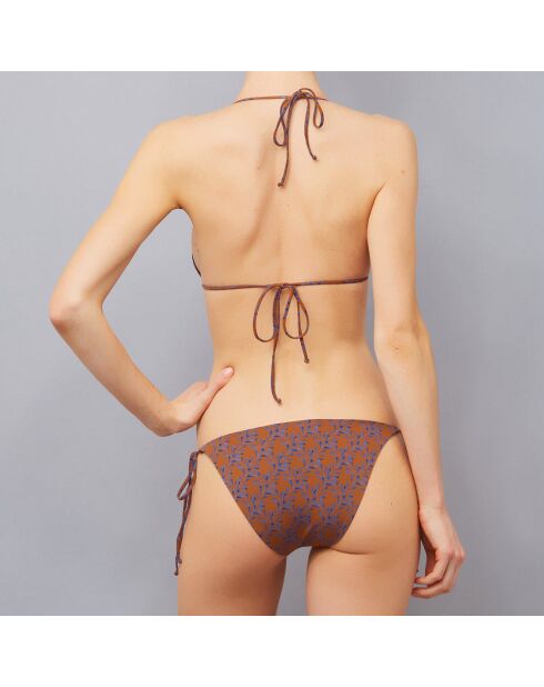 Maillot de bain 2 pièces Ramas  triangles souples  marron