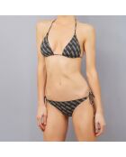 Maillot de bain 2 pièces Rombos  triangles souples noir
