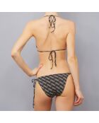 Maillot de bain 2 pièces Rombos  triangles souples noir