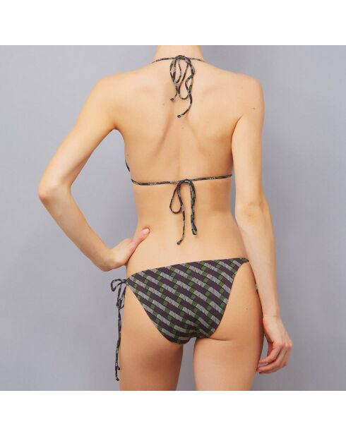 Maillot de bain 2 pièces Rombos  triangles souples noir