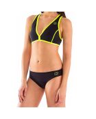 Haut de maillot Brassière en Néoprène jaune néon