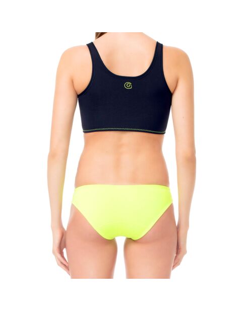 Bas de maillot Regular en Néoprène jaune fluo