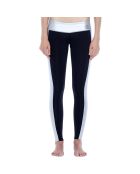 Legging de bain en Néoprène noir/argenté