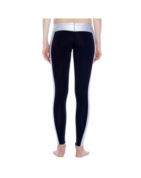 Legging de bain en Néoprène noir/argenté