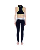 Legging de bain en Néoprène noir/argenté