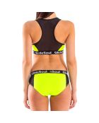 Bas de maillot shorty en Néoprène jaune néon