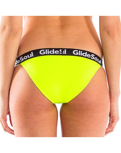 Slip bikini in neoprene giallo fluo