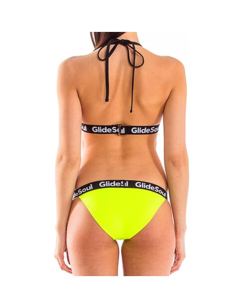 Slip bikini in neoprene giallo fluo