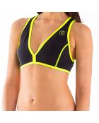 Haut de maillot Brassière en Néoprène jaune néon