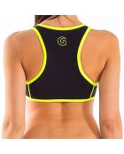 Haut de maillot Brassière en Néoprène jaune néon