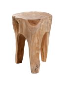 Tabouret rond bois - D.30xH.40 cm