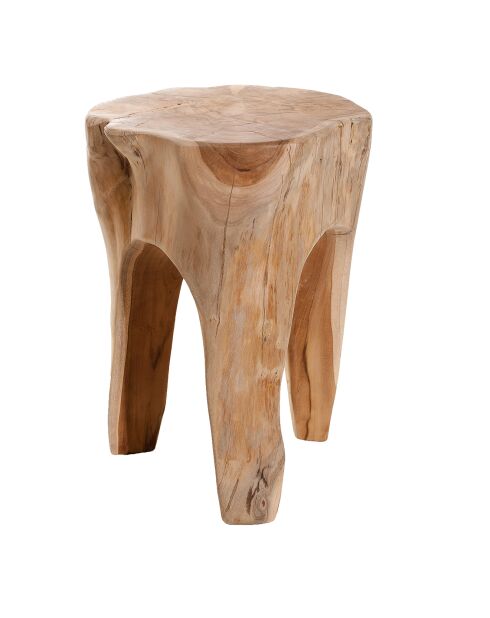 Tabouret rond bois - D.30xH.40 cm