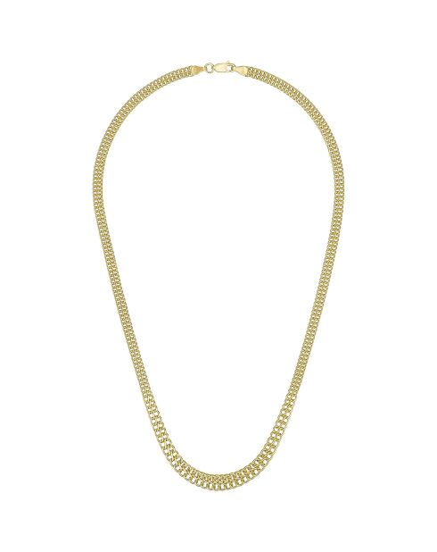 Collier maille infini en chute or jaune